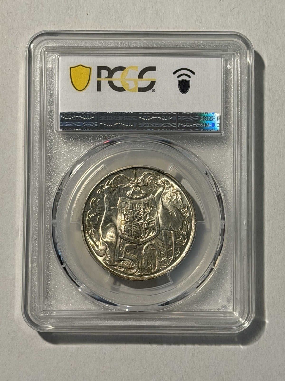 Australia 1966 Round 50c Fifty Cent PCGS Graded MS65 GEM 80% Silver Coin