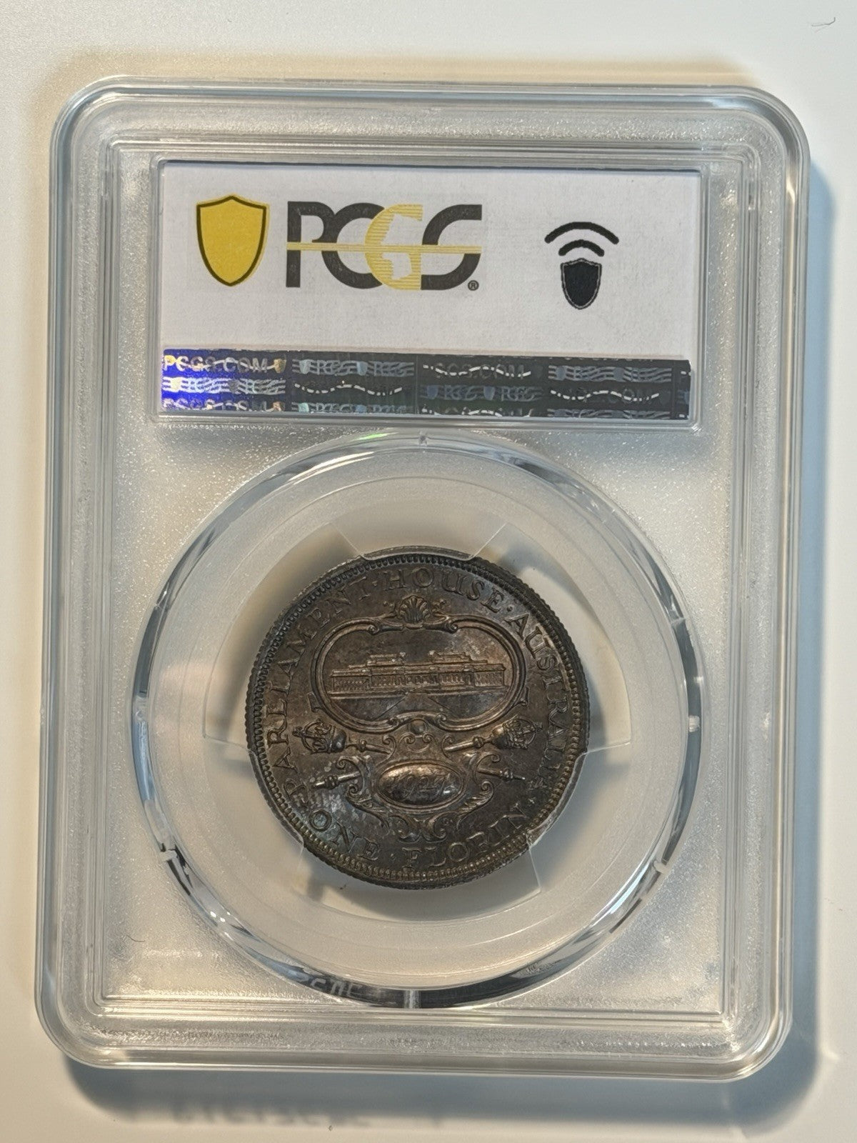 Australia 1927(m) Canberra Florin 2/- Two Shillings PCGS Graded MS64 Silver Coin