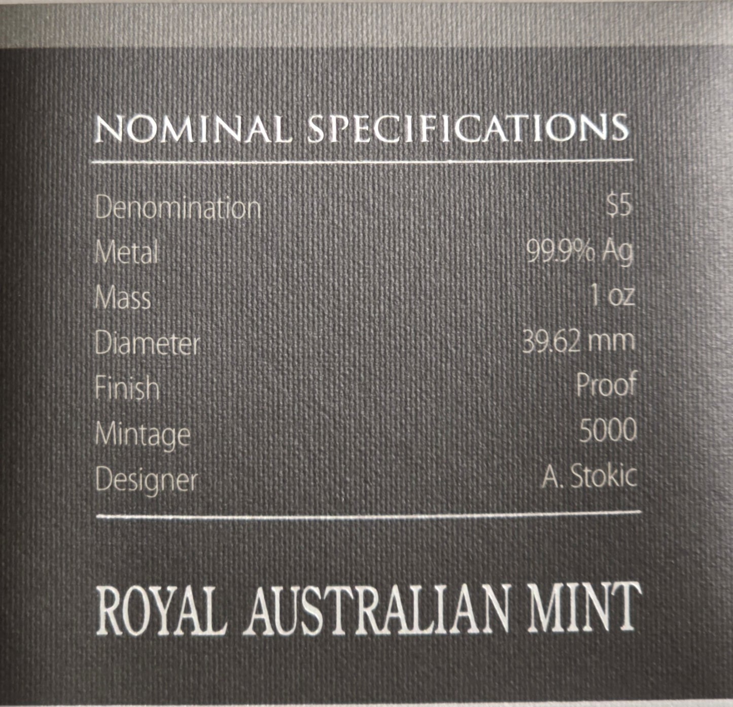 Australia 2015 $5 Netball World Cup Domed Shaped 1oz 999 Silver Proof Coin