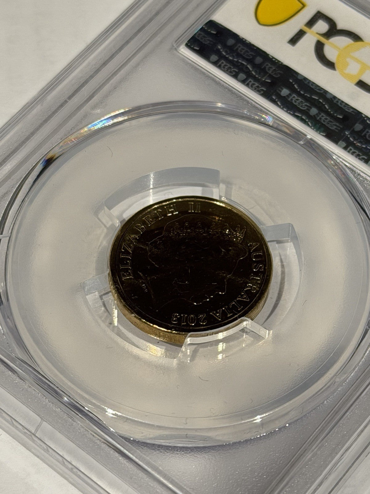 Australia 2013 C Mint Mark $2 Queen’s Coronation PCGS Graded MS68 Coloured Coin