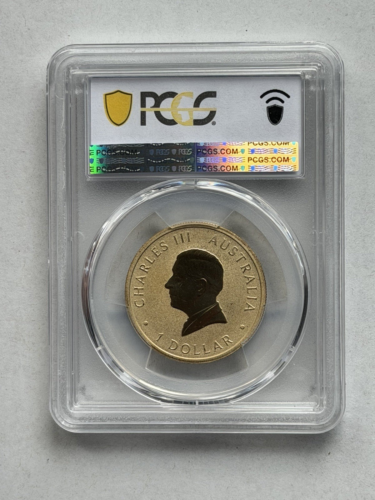 2025-P $1 One Dollar Ngana Nyitting Green Emu PCGS Graded MS69 Coloured Coin