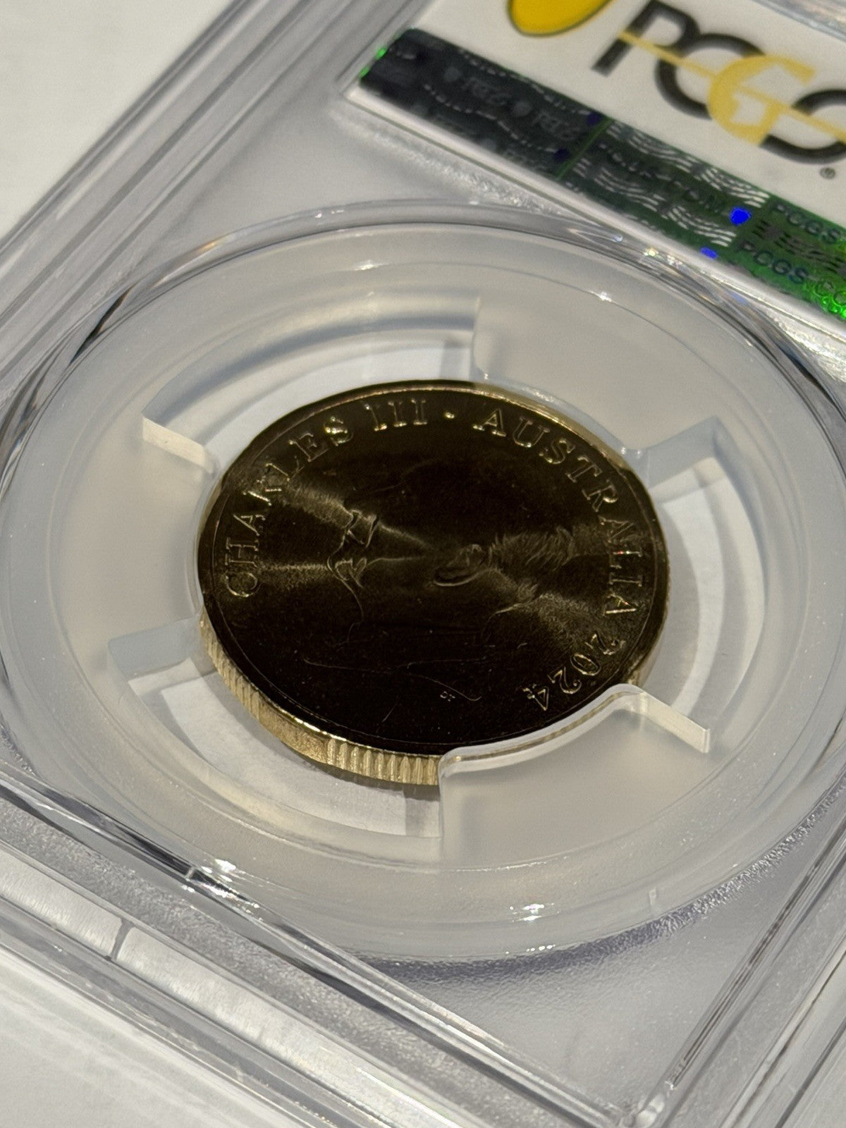 Australia 2024 Bluey w/Balloon Dollarbucks $1 PCGS Graded MS68 Coloured Coin