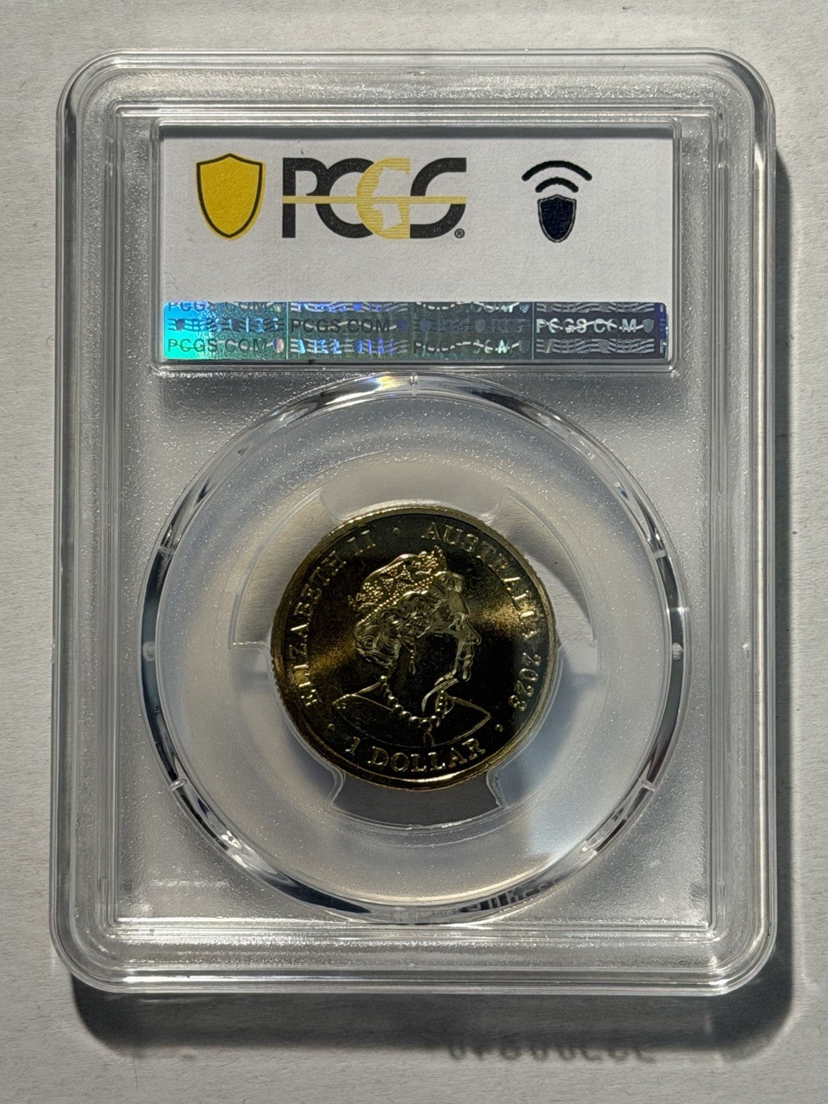 Australia 2023 $1 One Dollar Vegemite Centenary PCGS Graded MS67 Coloured Coin
