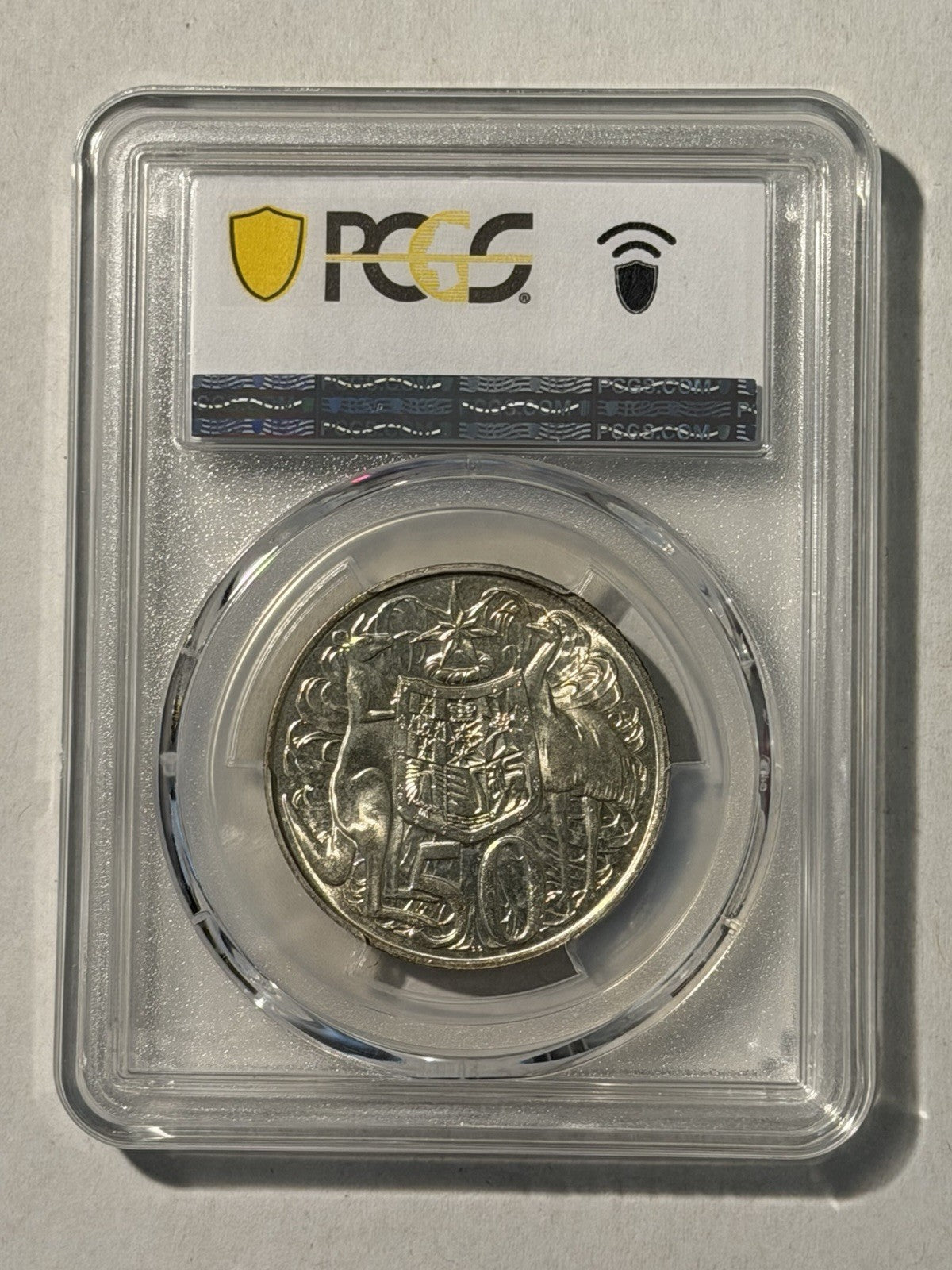Australia 1966 Round 50c Fifty Cent PCGS Graded MS65 GEM 80% Silver Coin