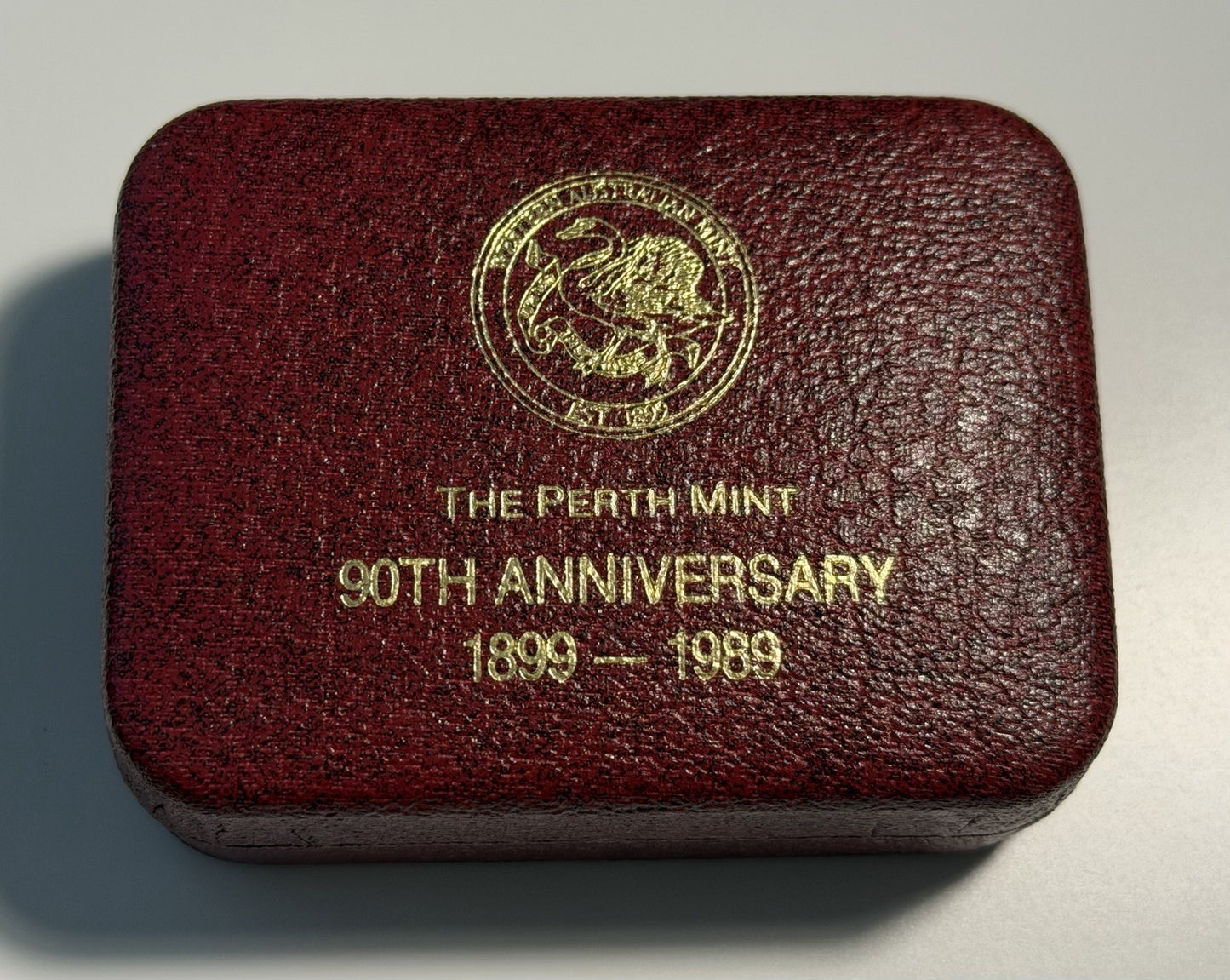 Australia 1899-1989 90th Anni. of Perth Mint 1oz 999 Silver Vintage Medallion