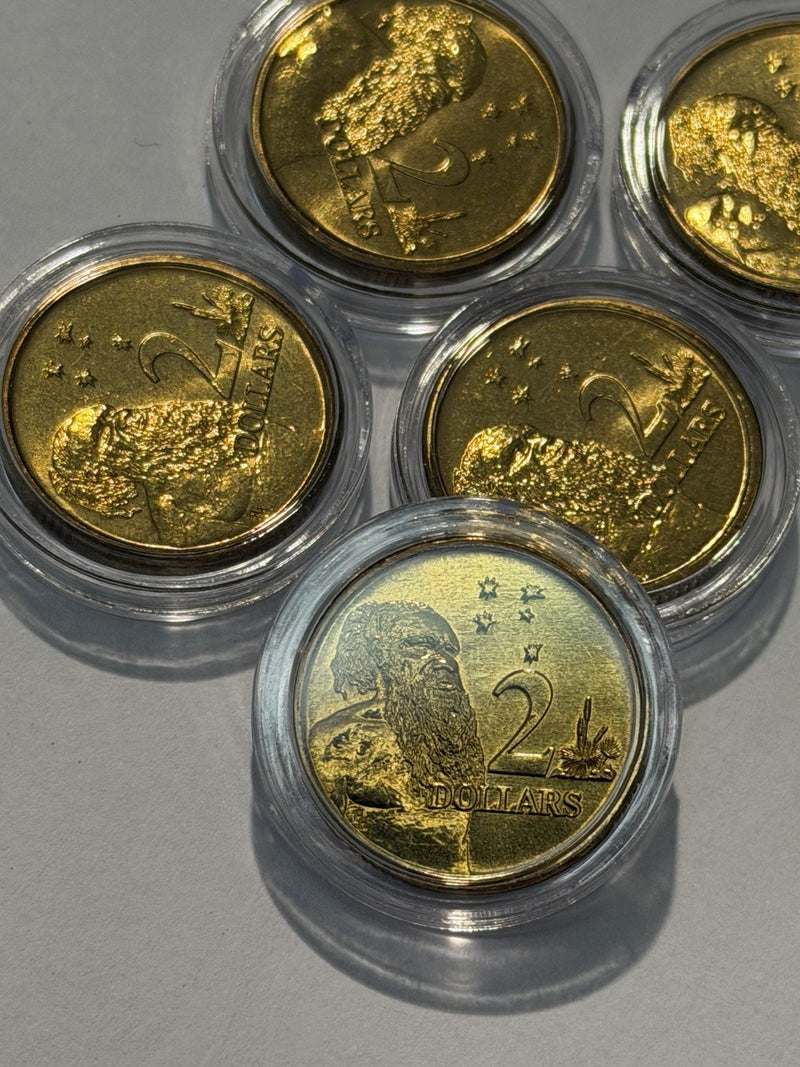 1x UNC Australia 1988 $2 Two Dollars Horst Hahne HH Initials Coin From RAM Roll