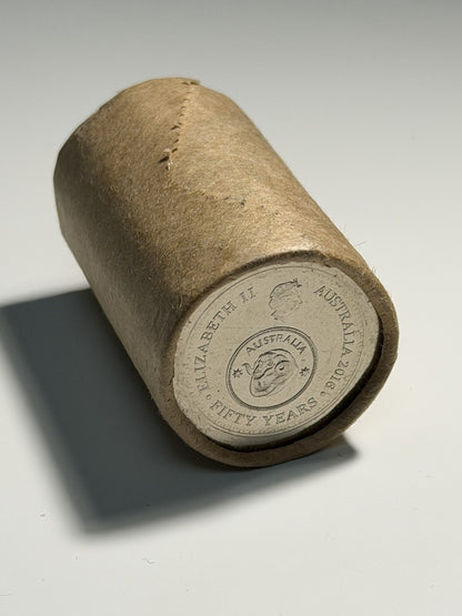 1x Australia 2016 50th Anniversary of Changeover 50c Fifty Cent Security Roll