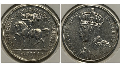 Australia 1934-35 Proof Like Type II Melbourne Centenary Florin aUNC Silver Coin