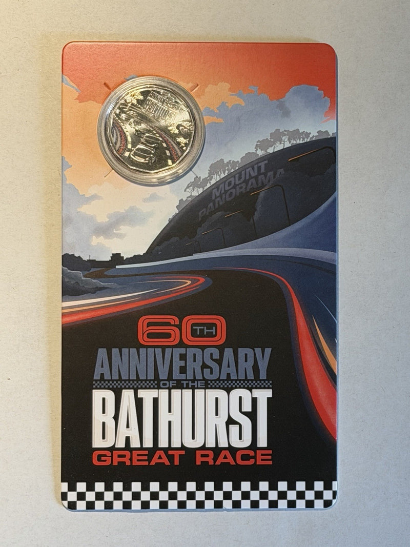 Australia 2023 50c Fifty Cents Bathurst 60th Anniversary Coloured Coin