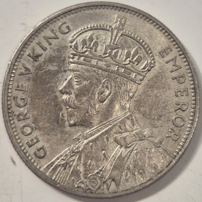 Australia 1934-35 Melbourne Centenary Florin 2/- Silver Coin EF Low Mintage