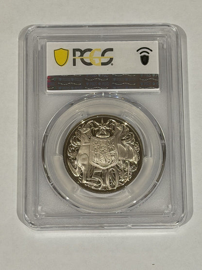 Australia 1966 50c Fifty Cents Silver Proof PCGS Graded PR68DCAM FDC