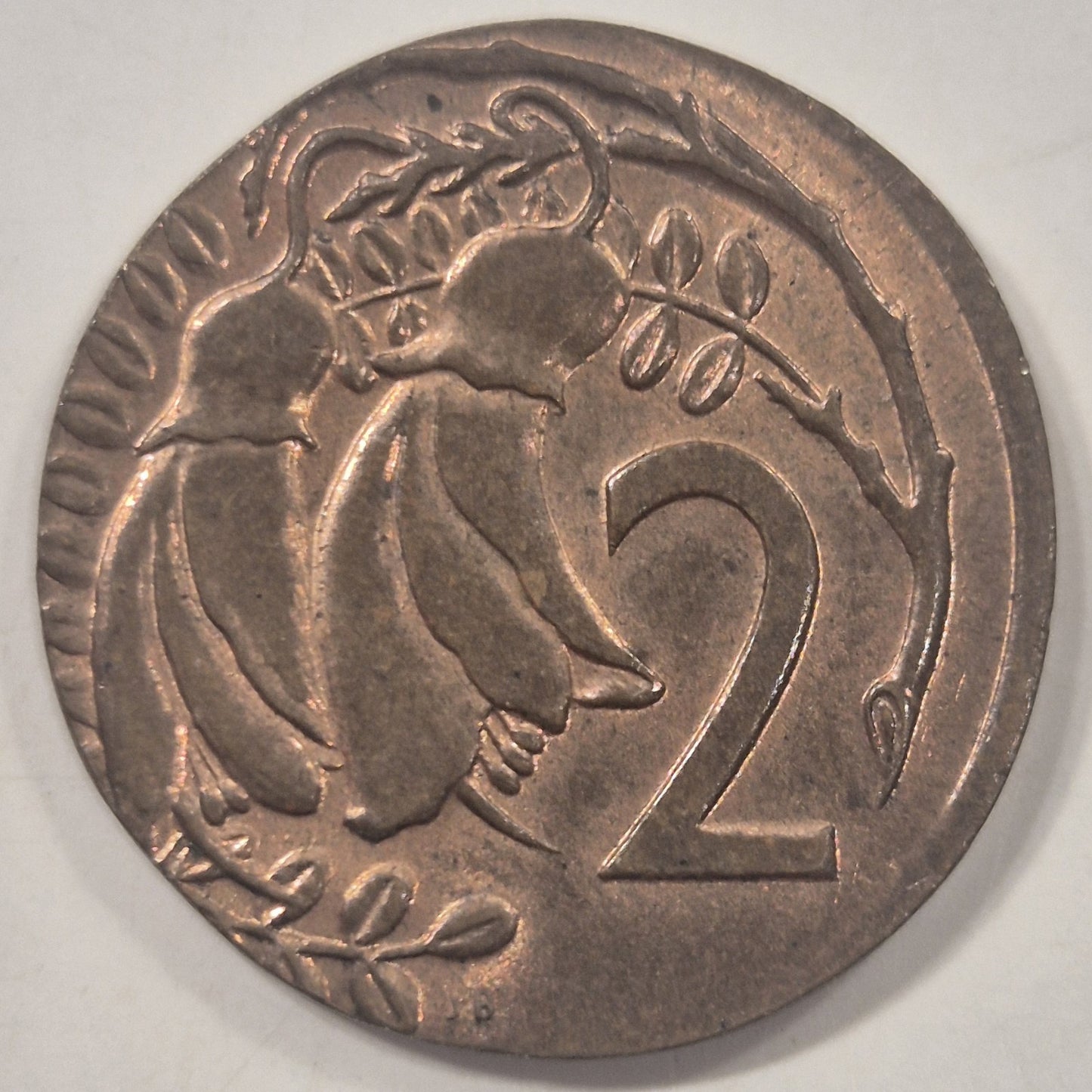 New Zealand 19xx Error 2 Cents Struck On 1 Cent Planchet Uncirculated 2.54g