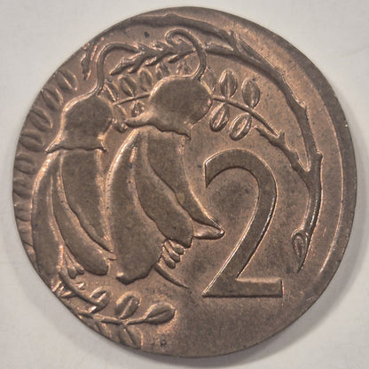 New Zealand 19xx Error 2 Cents Struck On 1 Cent Planchet Uncirculated 2.54g