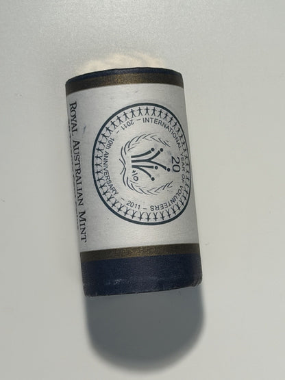 Australia 2011 20c International Year Of Volunteers Tails/Tails TT RAM Roll