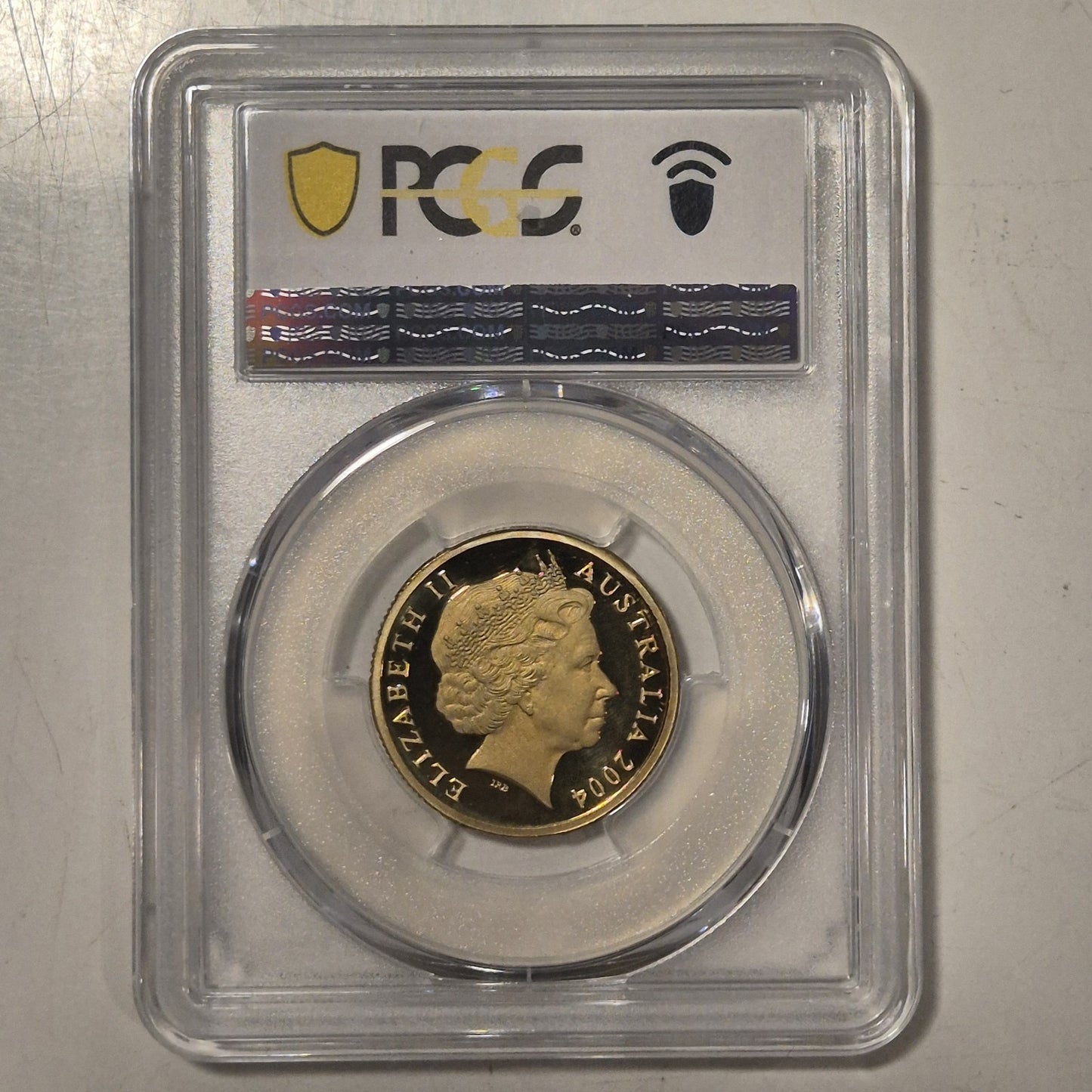 Australia 2004 $1 Holographic Kangaroos Proof Coin PCGS PR67DCAM No Toning