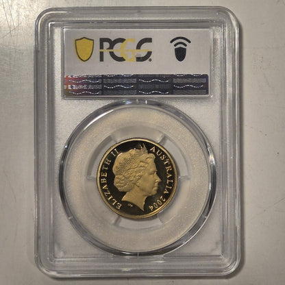 Australia 2004 $1 Holographic Kangaroos Proof Coin PCGS PR67DCAM No Toning