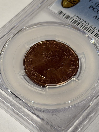 Australia 1960(p) Y. Proof Half Penny 1/2d PCGS Graded PR64RD Red Copper Coin