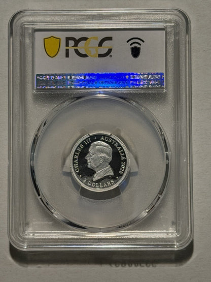 Australia 2025 $2 C Mint Mark Remembering WWII PCGS Graded PR70DCAM Silver Proof