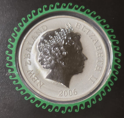 New Zealand 2006 Silver Dollar North Island Brown Kiwi 1oz 999 Silver Coin