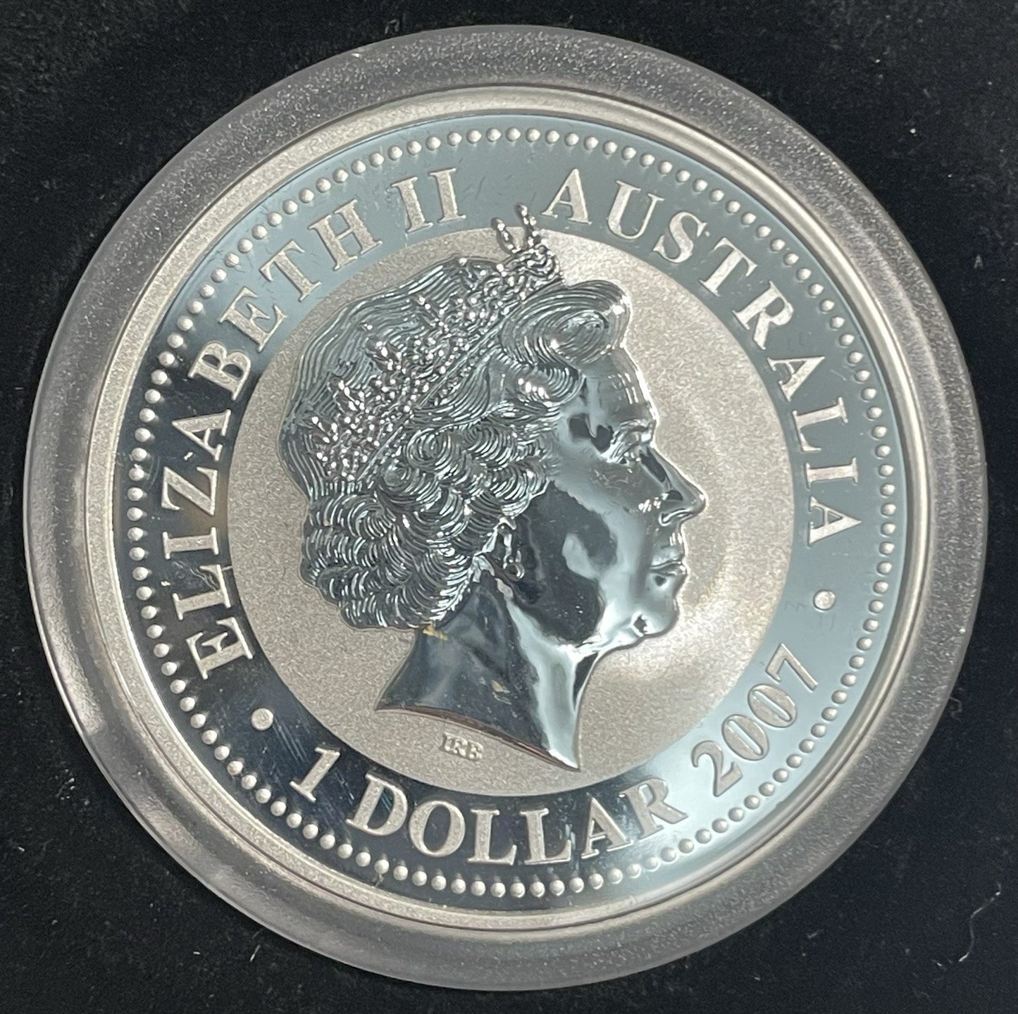 Australia 2010 (2007) Gilded Tiger 1oz 999 Silver $1 Coin Perth Mint Scarce