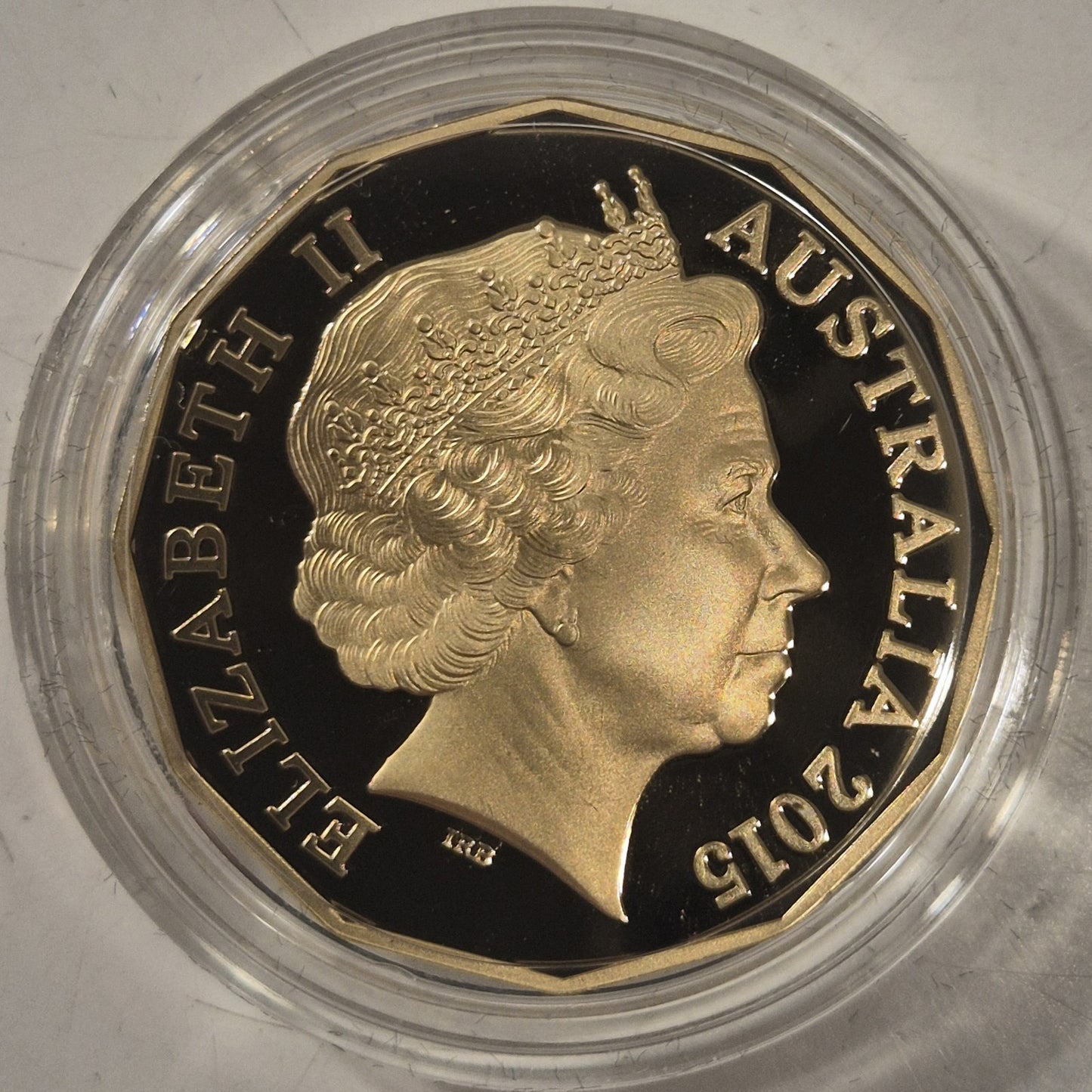 Australia 2015 Fifty Cents 50c Gold Plated Proof Coin 50th Anniversary of RAM