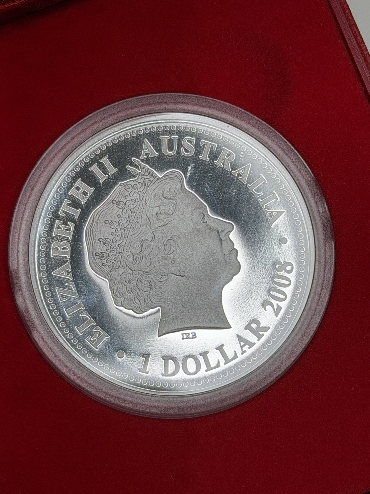 2010 (2008) Australia Perth Mint Lunar Tiger 1oz $1 Series I Silver Proof Coin