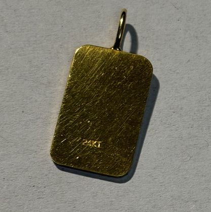 Australia Bullion Company ABC 0.1oz Vintage 24ct Gold Pendant Scarce