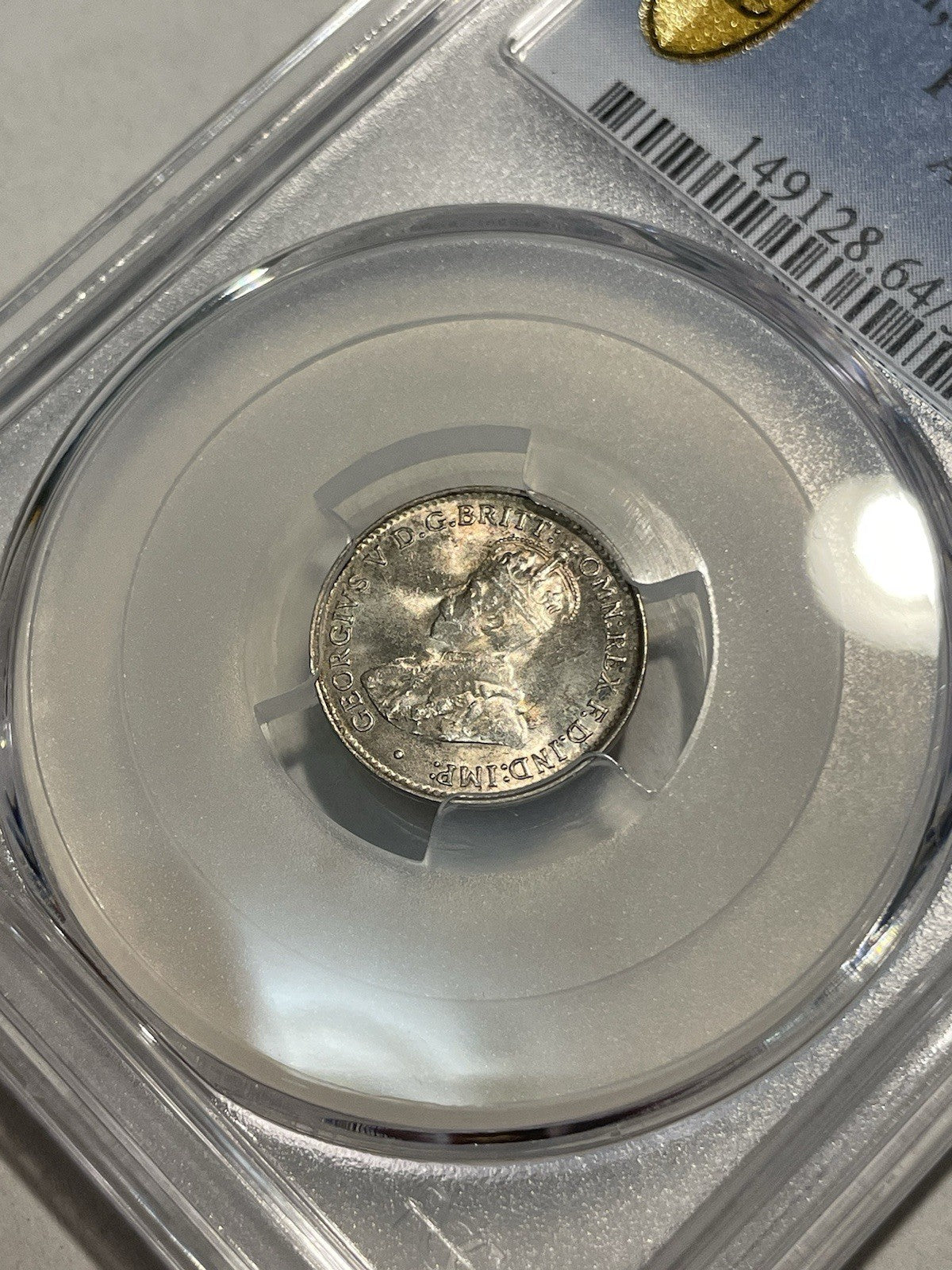 Australia 1926 (m,sy) 3d Three Pence PCGS Graded MS64 UNC Coin Scarce