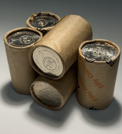 1x Australia 2016 50th Anniversary of Changeover 50c Fifty Cent Security Roll