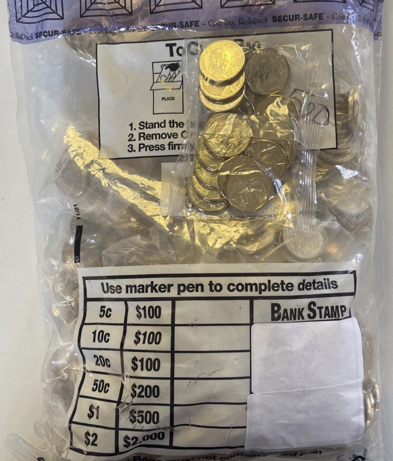 UNC 2022 Great Aussie Coin Hunt $1 Alphabet Set 26 Coins A-Z From Security Bag