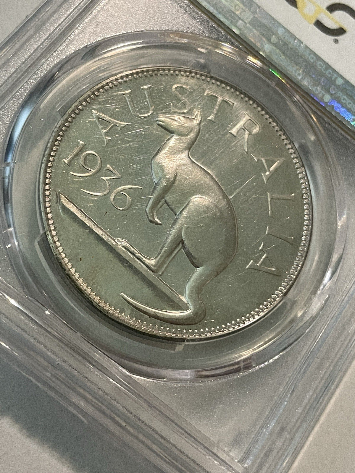 Australia 1936 (1955) Edward VII Fantasy Crown PCGS Graded PR65 Silver Medal