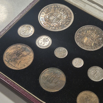 1937 UK Specimen Proof 15 Coin Set George VI Coronation Royal Mint Official