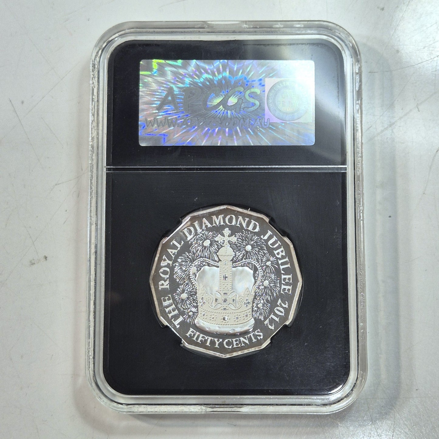Australia 2012 Diamond Jubilee Fifty Cents 50c Silver Proof Coin APCGS PR69DCAM