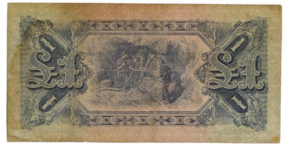 Commonwealth Australia 1918 £1 One Pound Cerutty/Collins Paper Banknote VG