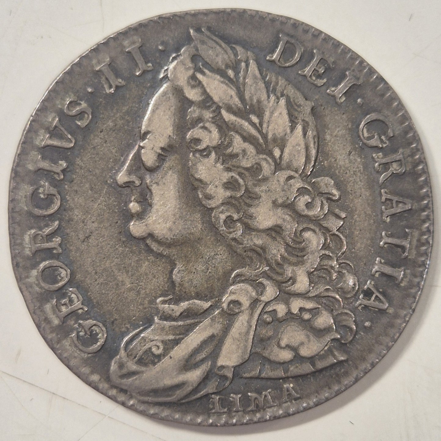 UK British England Silver Halfcrown 1746 LIMA King George II S3695 Coin aVF