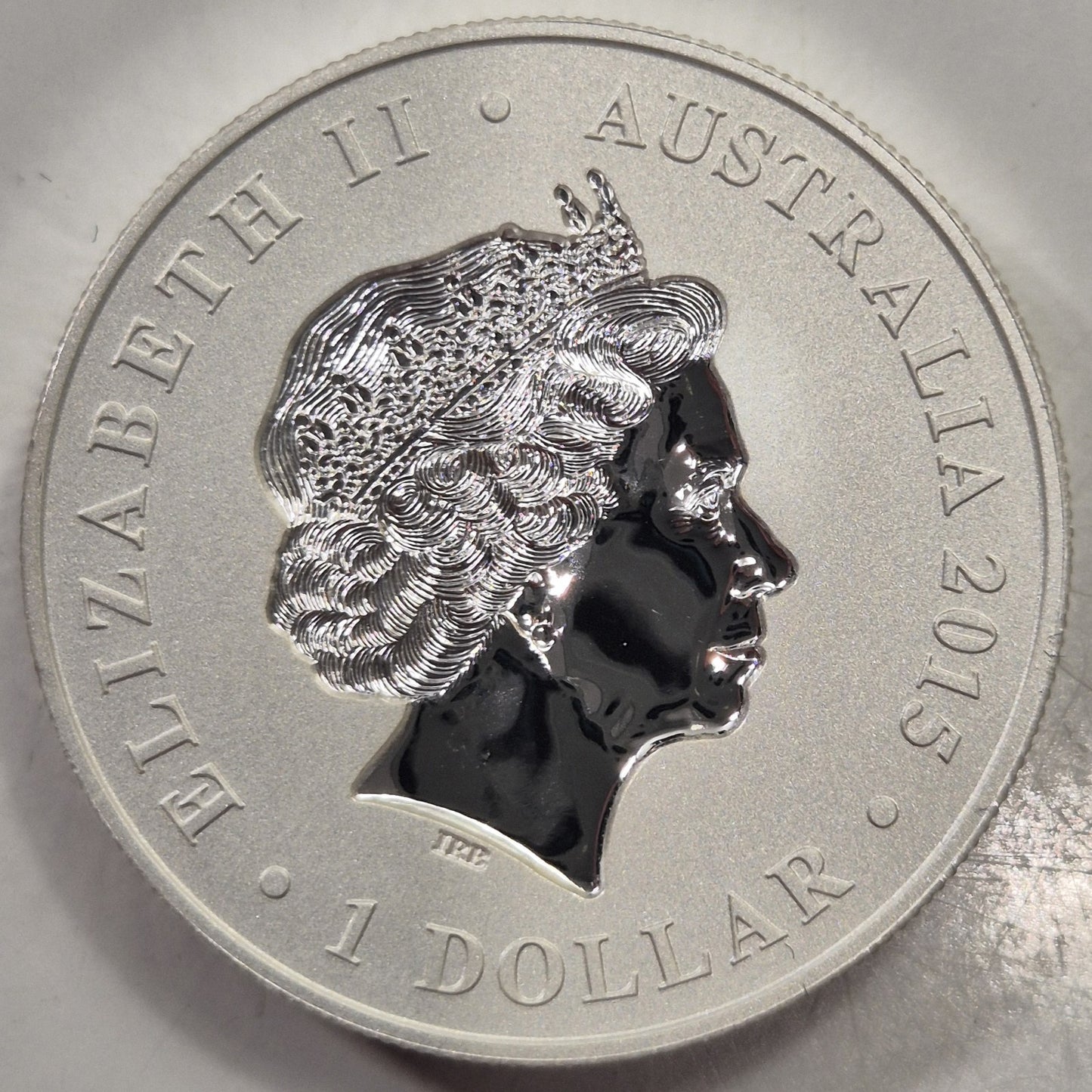 2015 Australia Longest Reigning Monarch QEII 1oz Silver $1 Dollar Intaglio Coin