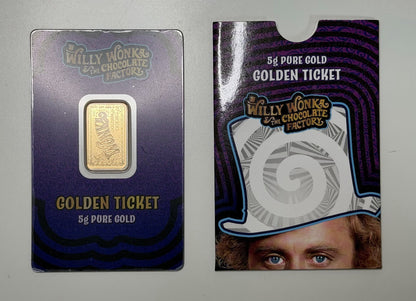 PAMP 2023 Limited Edition 1st Gen Wonka 5 Gram Gold Bar in Assay Mintage 3000