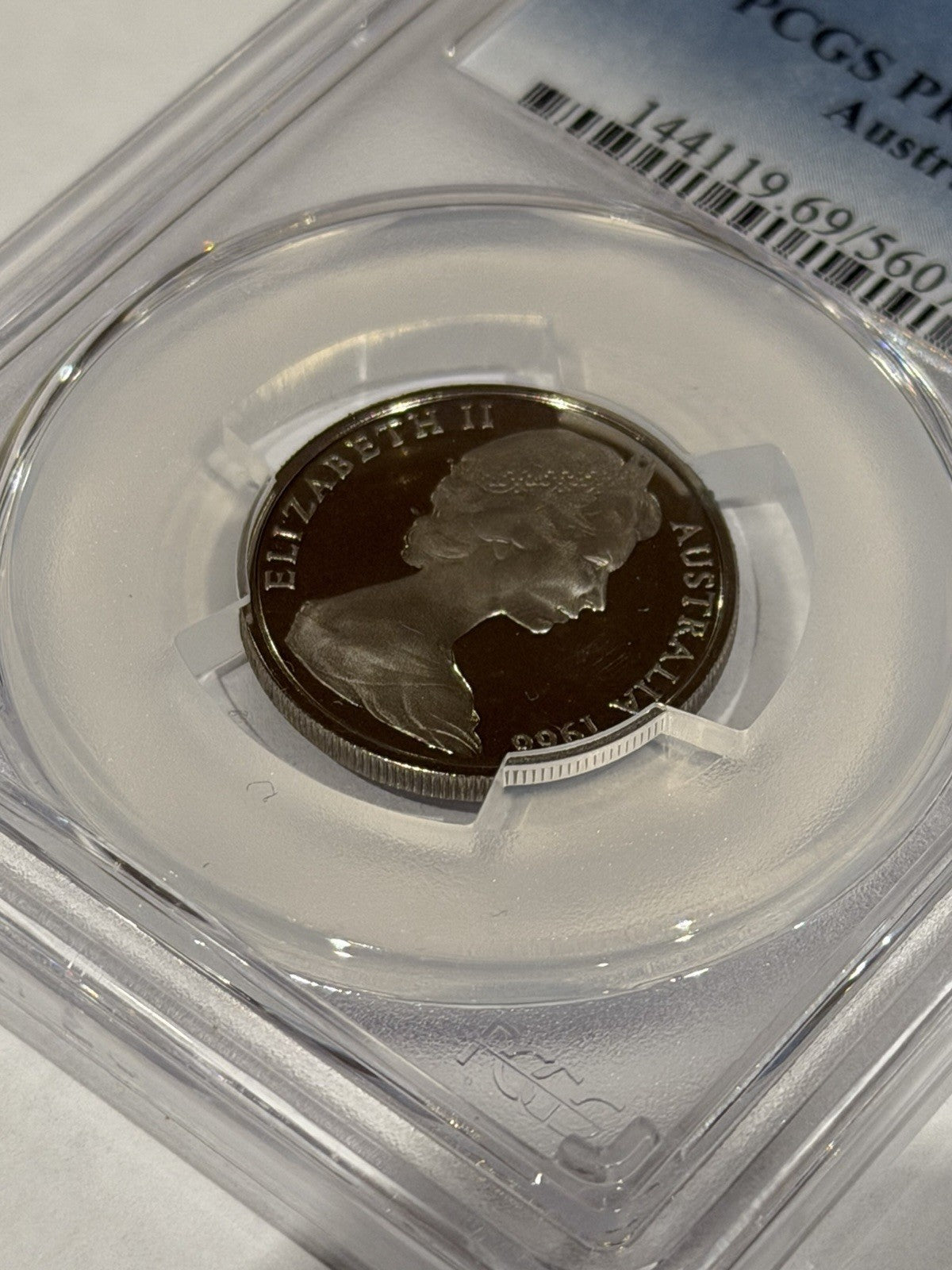 Australia 1966 10c Ten Cents PCGS Graded PR69DCAM Proof Coin
