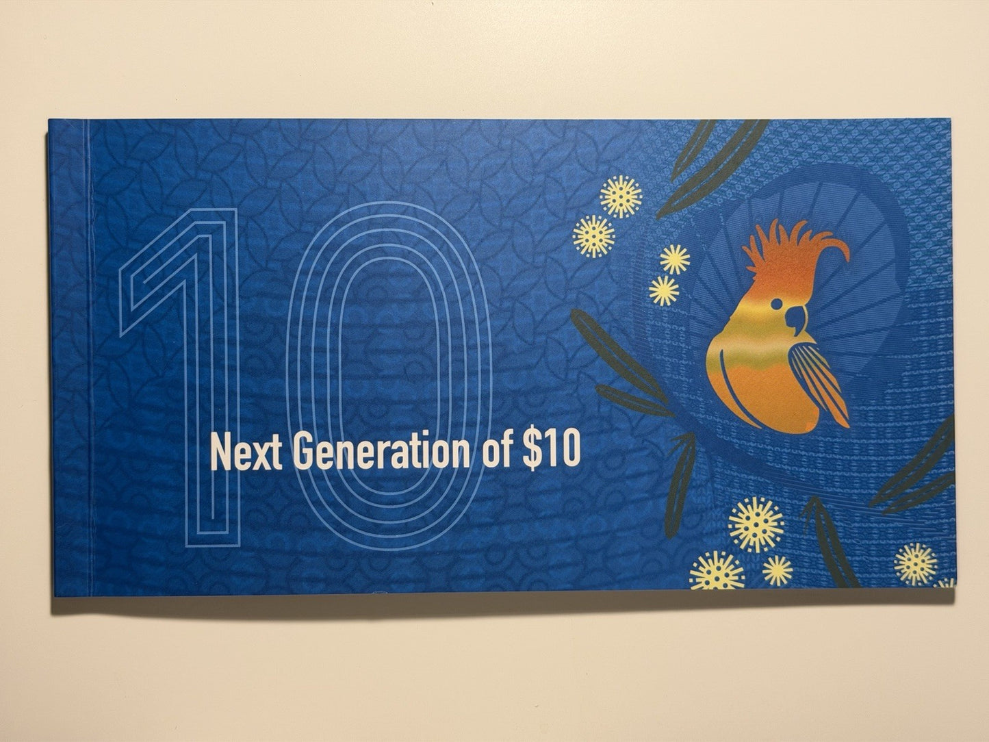 Australia UNC 2017 Next Generation of $10 Ten Dollars Banknote Folder RBA