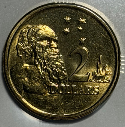 UNC Australia 2024 $2 Elder QEll Memorial Obverse 1952-2022 Creature of the Deep