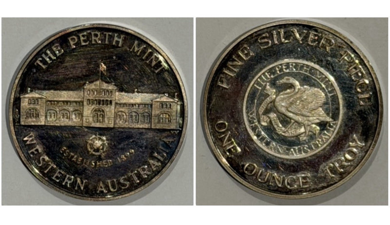 Western Australia 1980s Perth Mint 1oz 999 Silver Vintage Medallion in Case