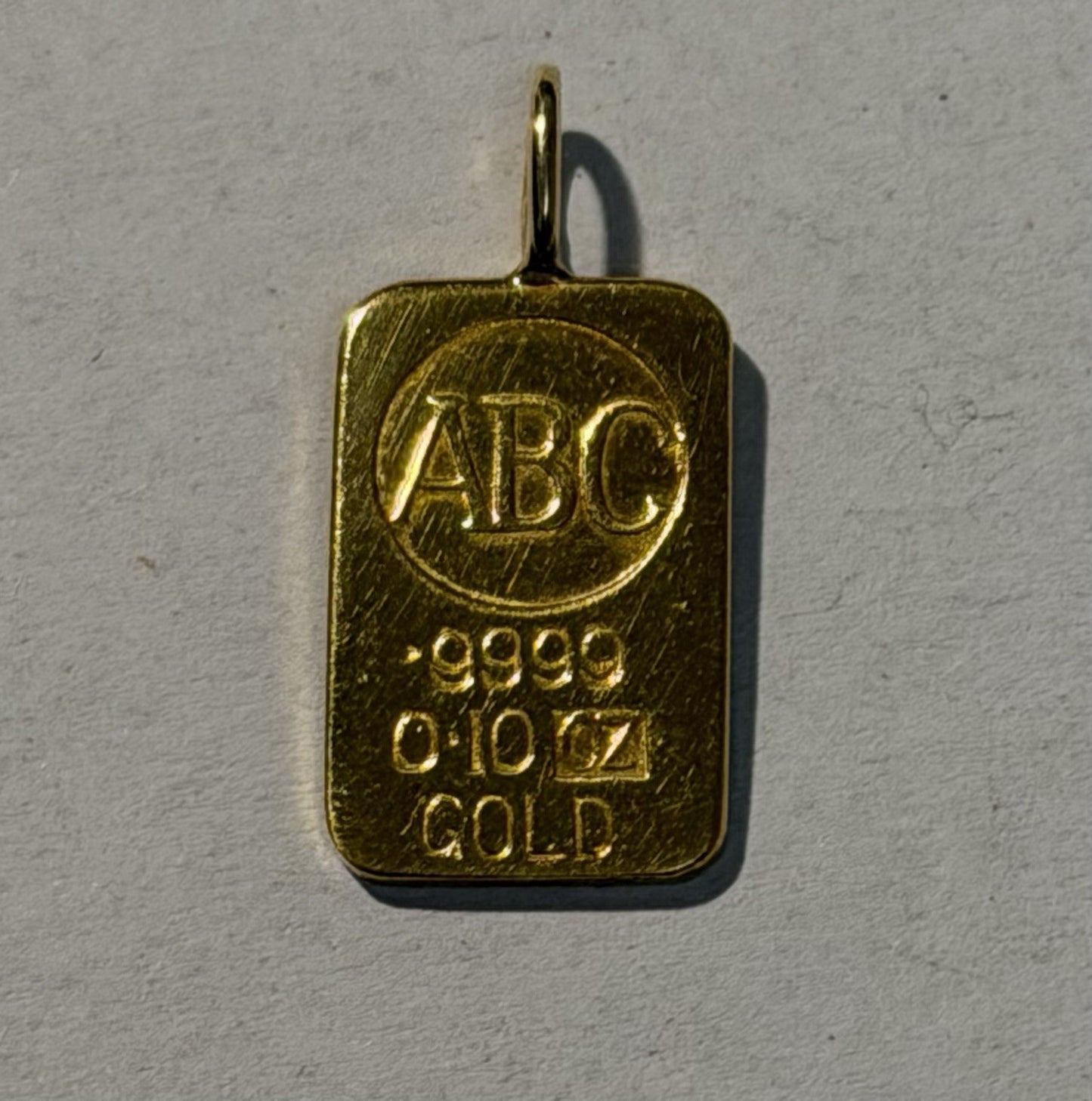 Australia Bullion Company ABC 0.1oz Vintage 24ct Gold Pendant Scarce