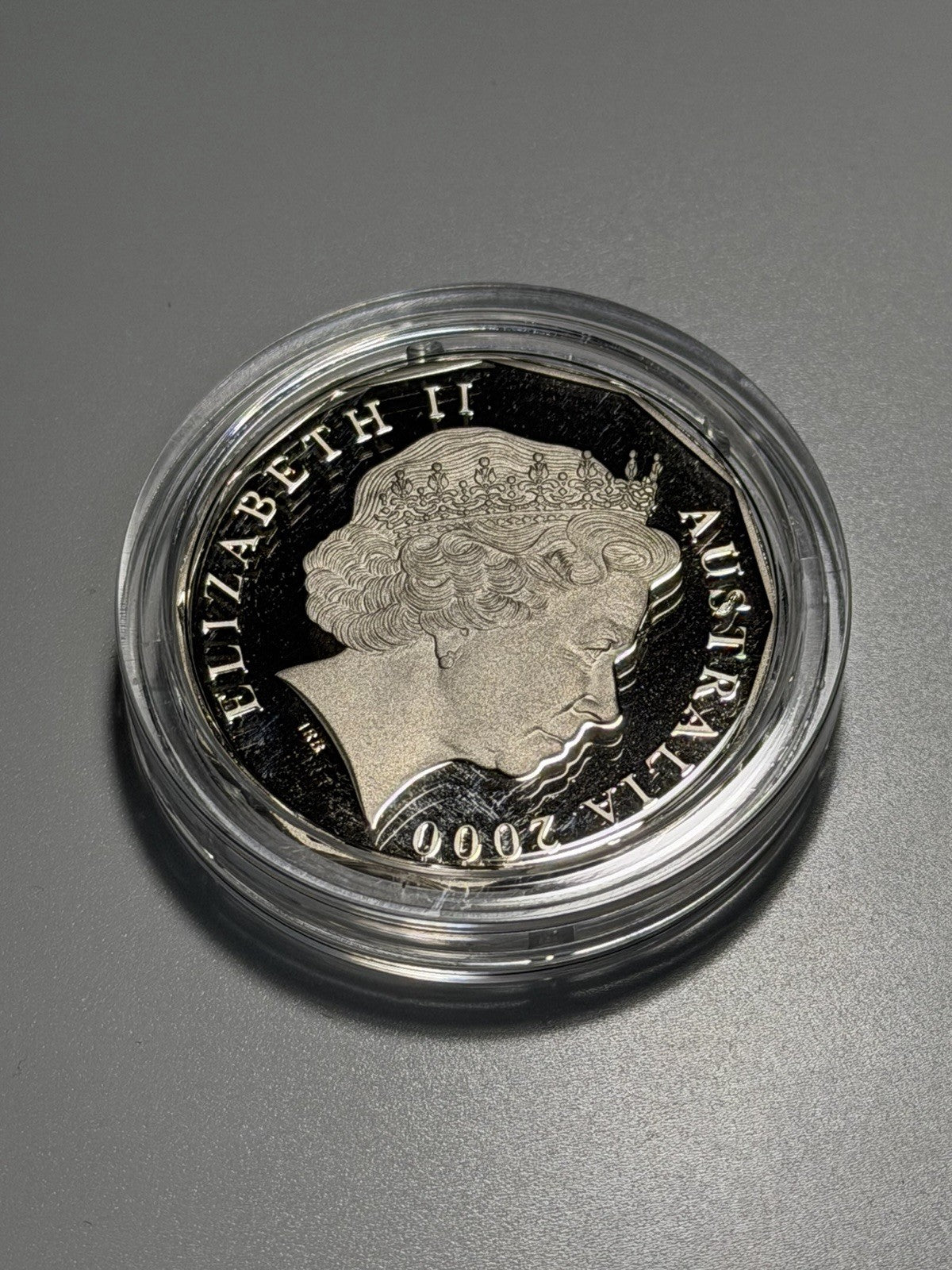 Australia 2000 50c Fifty Cents Millennium Flag Coloured Proof  Coin