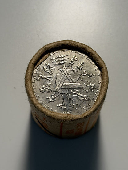 Australia 1982 Commonwealth Games 50c Fifty Cent HT Heads/Tails RAM Roll $10FV