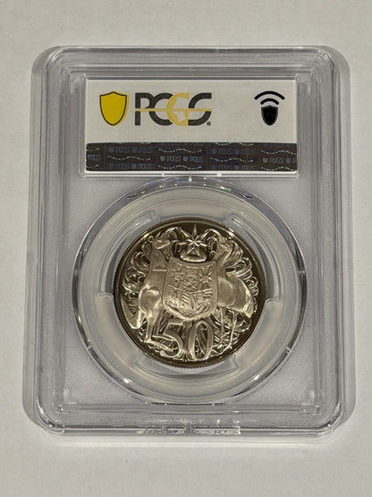 Australia 1966 50c Fifty Cents Silver Proof PCGS Graded PR68DCAM FDC
