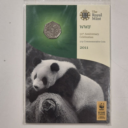 2011 Royal Mint UK GB World Wildlife Fund WWF BU 50p Pence Coin