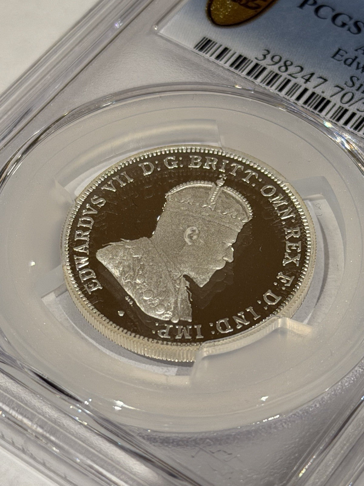 2000 Masterpieces in Silver Monarchs Edward VII PCGS Graded PR70DCAM Silver Coin