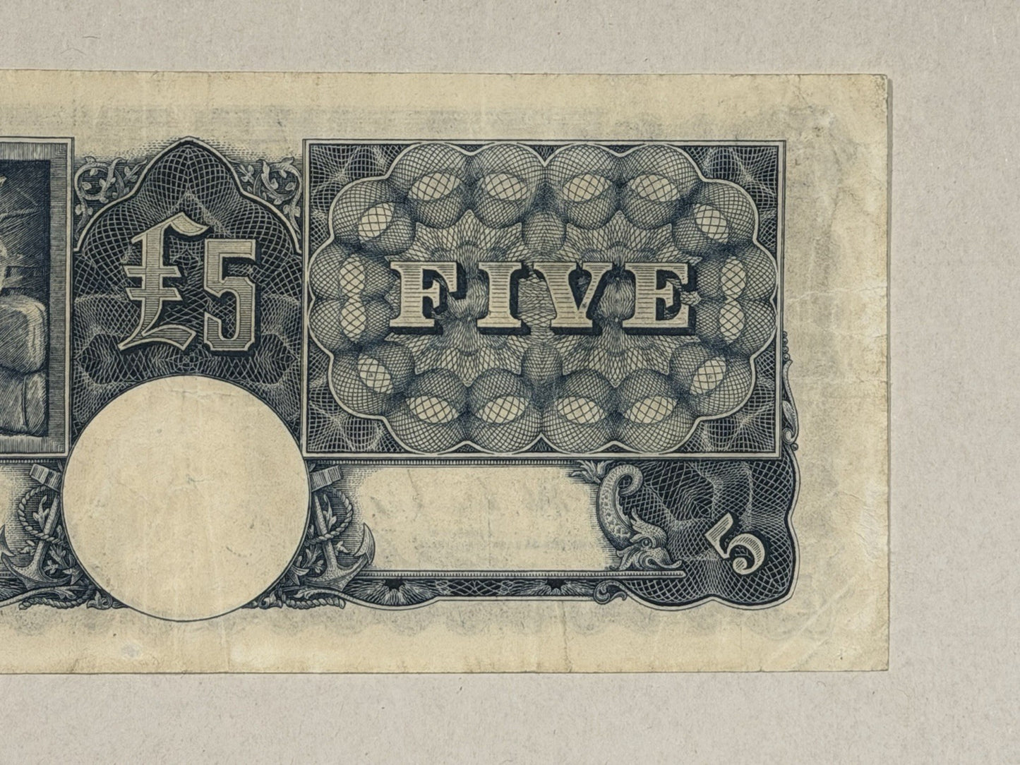 Commonwealth Australia 1952 £5 Five Pound Coombs/Wilson KGV Paper Banknote VF