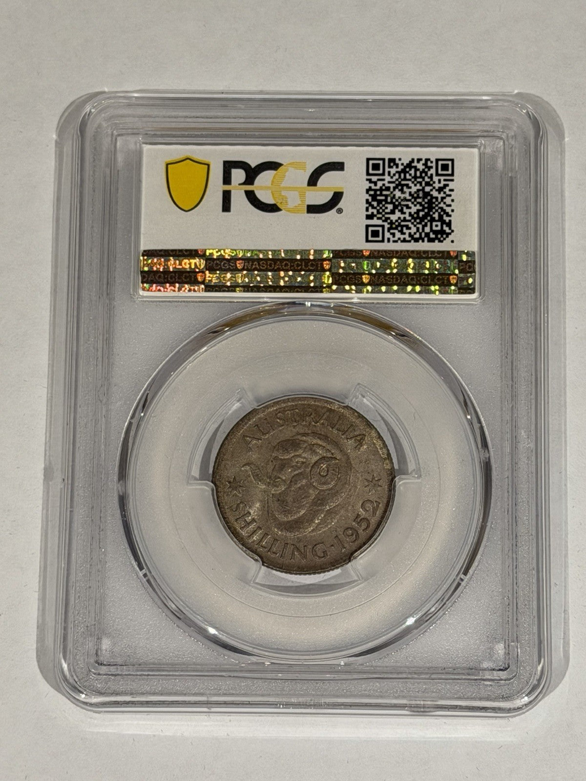 Australia 1952(m) Shilling 1/- PCGS Graded MS64 UNC Silver Coin