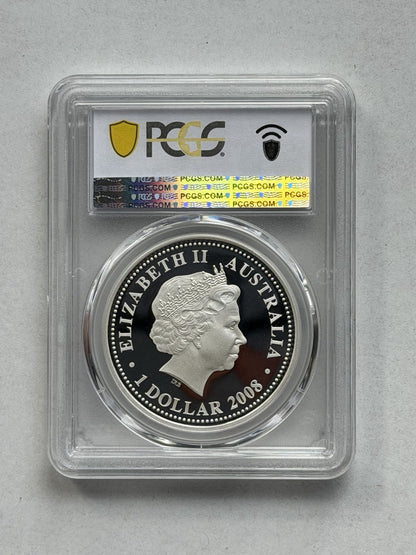 Australia 2008 Year of the Rat 1oz Proof  Lunar Series I PCGS PR69DCAM